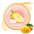 Mango Body Butter, Mango Shea Butter, Natural Body Butter for Men Women Smell Good, Body Moisturizer for Dry Skin 6.8 floz