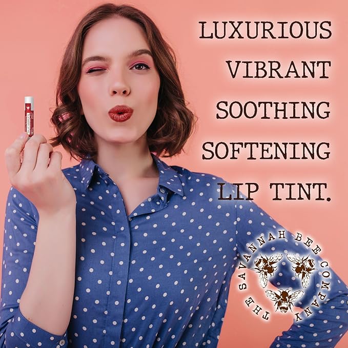 Savannah Bee Company Blackberry Extract Lip Tint - Bees Wax Propolis Extract Moisturizing Lip Tint