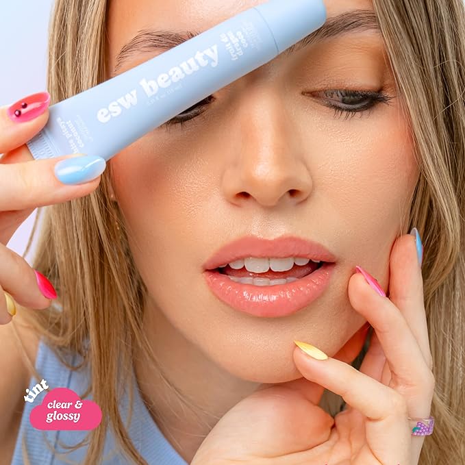 ESW Beauty White Pitaya Coconut Lip Treatment - Clear & Glossy with Shea Butter, Hyaluronic Acid, White Pitaya & Coconut for Intense Moisture & Dryness Prevention
