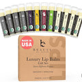 USDA Organic Lip Balm - USA Made with Natural Ingredients - 12-Pack (6 flavors) – Beeswax, Coconut Oil, Vitamin E – Moisturizing Chapstick for Dry, Cracked Lips – Lip Care Gift Set