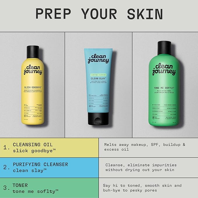 cleanjourney Face Toner for Women & Men, Witch Hazel, Bladderwrack Extract, Tightens Pores & Smoothes Skin Texture, for Oily & All Skin Types, EWG Verified, Alcohol & Fragrance-Free, 14 Fl Oz