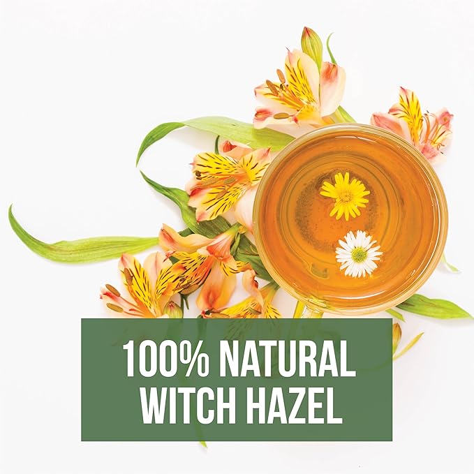 Witch Hazel Natural USP Oil – 100% Pure with 14% Natural Grain Alcohol | Hamamelis Virginiana Extract for Face, Skin, Hair & Wellness | Astringent & Soothing Properties | Net Weight 2.1 lbs
