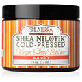 Shea Terra Organics Organic Cold-Pressed Virgin Shea Butter – Mango | Natural Anti-Aging Daily Skin, Nails & Hair Cream to Soften, Protect & Hydrate Dry Skin & Reduce Stretch Marks – 6 oz