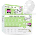 esfolio Snail Essence Mask Box – Hydrating & Repairing Sheet Masks, Korean Skincare for Moisturizing, Soothing, and Skin Renewal, Anti-Aging Face Mask for All Skin Types (Pack of 10)