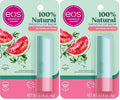 eos 100% Natural Lip Balm- Watermelon Frosé, Dermatologist Recommended for Sensitive Skin, All-Day Moisture Lip Care, 0.14 oz (Pack of 2)