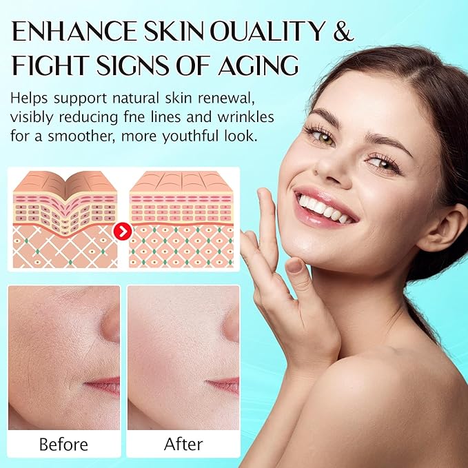 Meifenla 3% Hyaluronic Acid Serum for Face,Ultra-Hydrating Hyaluronic Acid Serum Tube Smooth Skin Deep Moisturizing Facial Serum for Anti-Aging with 30 Pcs Single-Use Vials Design