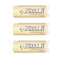 Hurraw! Vanilla Bean Lip Balm, 3 Pack: Organic, Certified Vegan, Cruelty and Gluten Free. Non-GMO, 100% Natural Ingredients. Bee, Shea, Soy and Palm Free. Made in USA