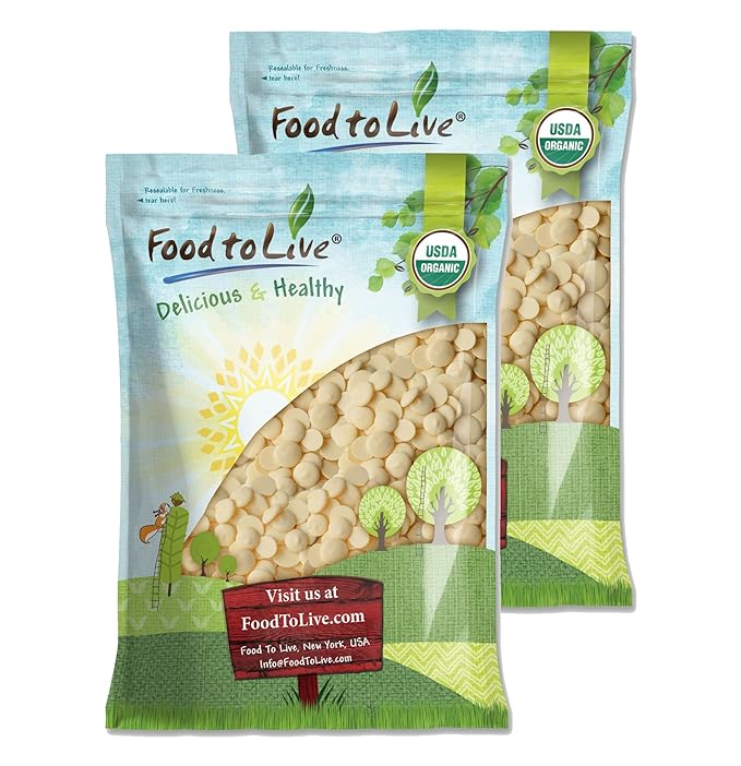 Food to Live Organic Cacao Butter Wafers, 16 Pounds - Non-GMO, Vegan, Food-Grade Cocoa Butter, Bulk, Ideal for Cooking, Baking, and Homemade Chocolate