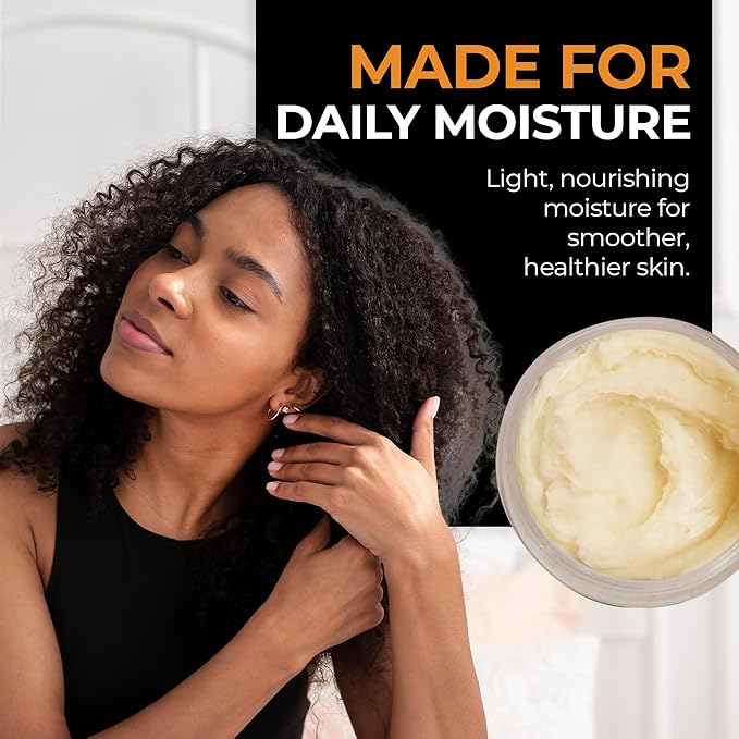 RA COSMETICS Whipped African Shea Butter with Cotton Candy – 100% Whipped Shea Body Butter from Ghana – Moisturizing Natural Skincare for Dry Skin, Hair, Scalp – Nourishes, Softens & Hydrates – 12oz