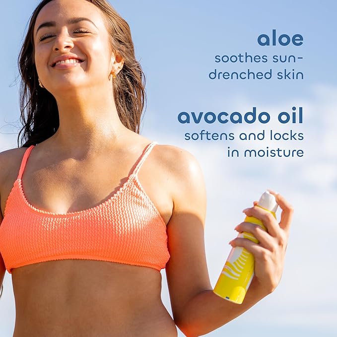 Seaweed Bath Co. Clear Guard SPF 40 Sport Broad Spectrum Sunscreen Spray, 6 Ounce (Pack of 2), Sustainably Harvested Seaweed, Aloe, Avocado Oil