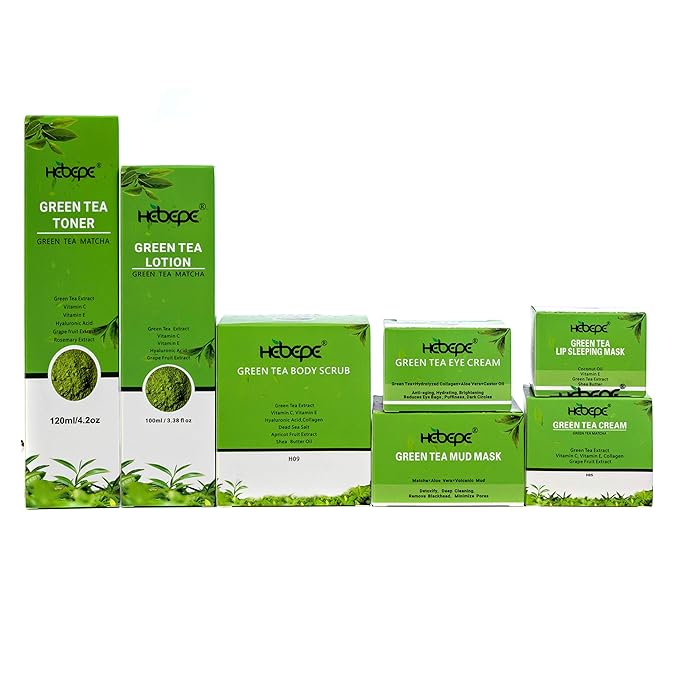 Green Tea Matcha Mud Mask with Aloe Vera, Deep Cleansing, Hydrating, and Relaxing Volcanic Clay Facial Mask, 3.53 oz/100g