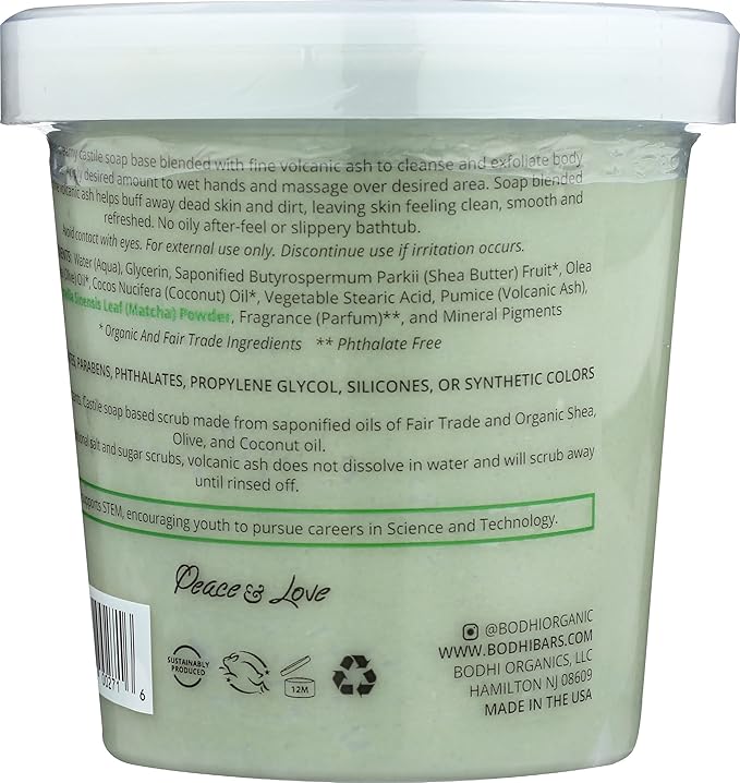 BODHI HANDMADE SOAP White Tea Ginger Whipped Soap, 14 OZ