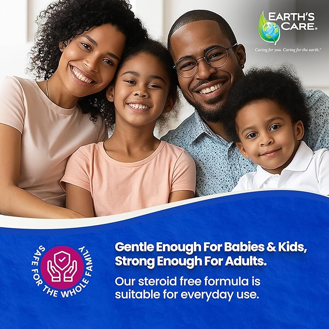 Earth's Care Eczema Lotion - Natural Lotion for Eczema - Safe and Mild Eczema Lotion for Adults and Kids - 8 Fl OZ. (237 mL)
