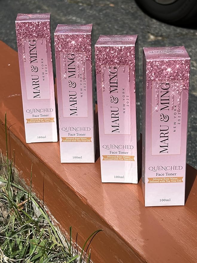 MARU & MING QUENCHED Mineral Rose Water, Teatree Oil & Witch Hazel Face Toner 3.38 oz. 1-Pack