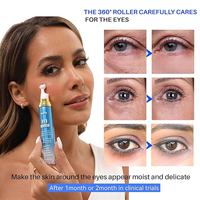 Caffeine Eye Cream for Dark Circles, Pro-Retinol Eye Serum Anti Aging to Reduce Wrinkles & Puffiness & Fine Lines, 0.67 fl oz / 20 mL