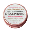 Shea Lip Butter - All Natural 4 Ingredient Lip Balm - Ultra Moisturizing Vegan Lip Balm for Long Lasting Hydration, Travel Sized, with Peppermint Oil, Non Toxic Ingredients