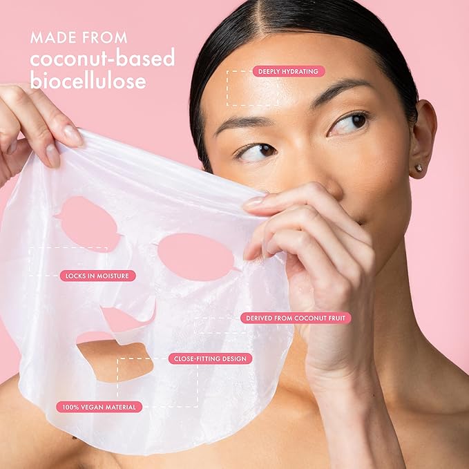 ESW Beauty Piña Colada Revitalizing Face Mask - Refreshing, Vegan Face Mask with Pineapple & Coconut Water for Glowing Skin