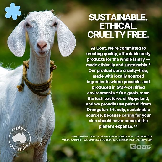 Goat Milk Lotion - Moisturizing - Non Greasy - 17 oz Enriched Milk, Suitable for Dry, Itchy or Sensitive Skin - Made in Australia - Original