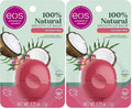 eos 100% Natural Lip Balm - Coconut Milk, All-Day Moisture, Dermatologist Recommended for Sensitive Skin Care, Lip Care Products, 0.25 oz (Pack of 2)