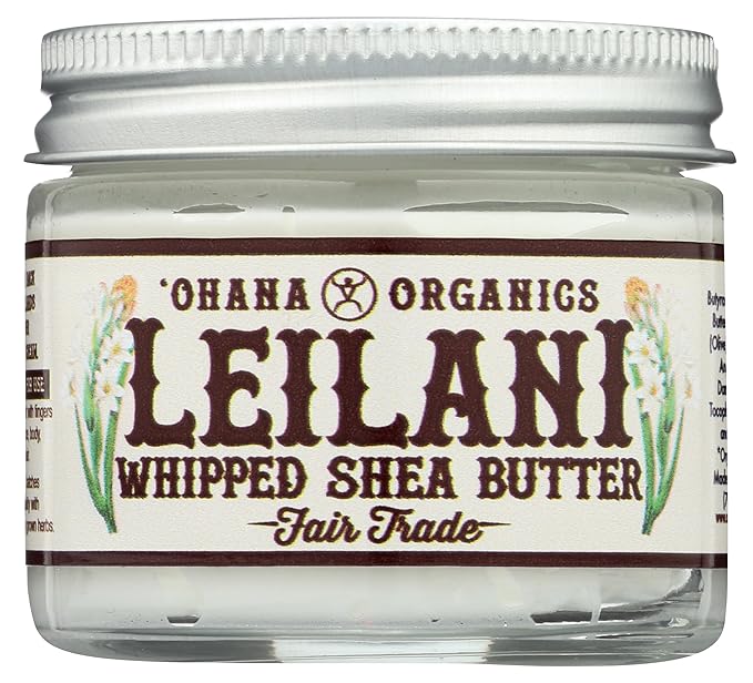 'Ohana Organics Moisturizing Hawaiian Scented Whipped Shea Body Butter Cream, 2 oz