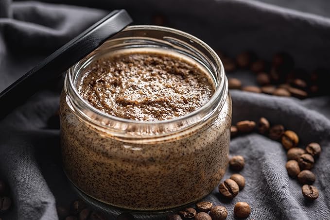 Arabica Coffee Salt Scrub, Moisturizing and Exfoliating, Natural Ingredients of Coconut Oil, Dead Sea Salt Intoxicating Scent (8oz, Arabica Coffee Salt Scrub)