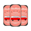 VanMan Beeswax Lip Balm Tin – Organic Beeswax with Coconut and Sweet Almond Oils, Lanolin, and Grapefruit Oil – Hydrating Moisturizer for Dry Lips – Grapefruit – 3 Tin Pack