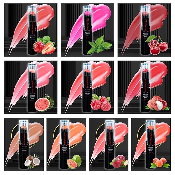 Yopela 10 Pack Tinted Lip Balm Stocking Stuffers Tinted Chapstick - Moisturizing, Soothing, and Repairing Dry and Chapped Lips Valentine's Gift