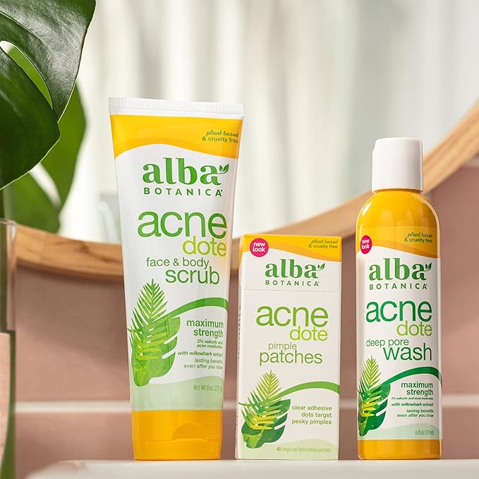 Alba Botanica Acnedote Maximum Strength Deep Pore Wash (Packaging May Vary), 6 Oz (Pack of 2)