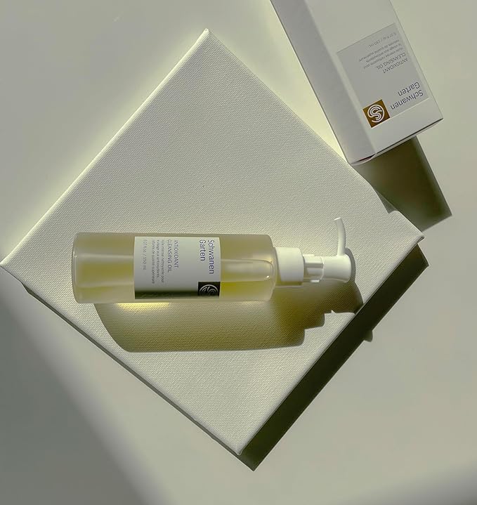 Schwanen Garten Cleansing Oil 5.07oz / 150ml - Gently oil-based deep cleanser, Makeup Remover, Organically grown & Handpicked ingredients, Vegan, Clean beauty