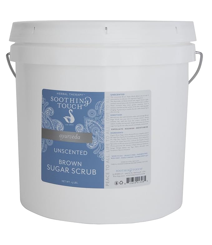 Soothing Touch Brown Sugar Scrub, Unscented, 15 Pound