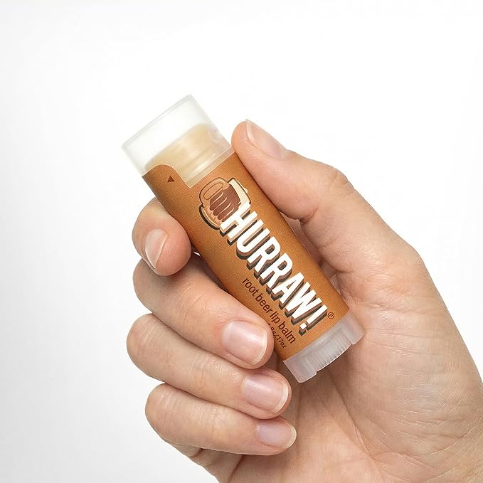 Hurraw! Root Beer Lip Balm: Organic, Certified Vegan, Cruelty and Gluten Free. Non-GMO, 100% Natural Ingredients. Bee, Shea, Soy and Palm Free. Made in USA