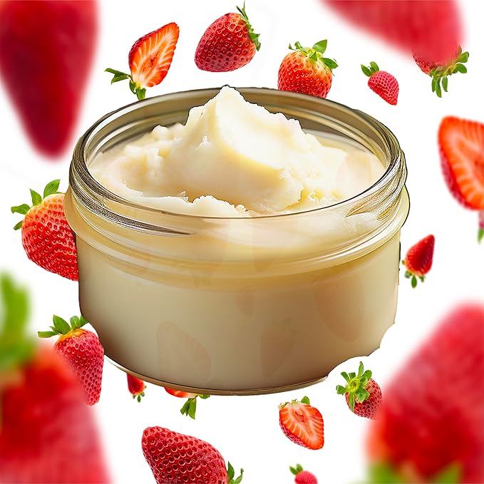 SCENTED SHEA BODY BUTTERS (8oz, Strawberry)