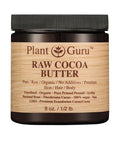 Raw Cocoa Butter 8 oz. 100% Pure Fresh Natural Cold Pressed. Skin Body and Hair Moisturizer, DIY Creams, Lip Balm, Lotion and Soap Making