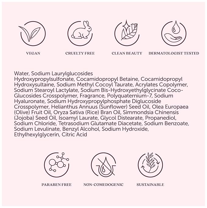Fresh Awakening Gentle Face Wash for Women - Foaming Oil to Foam Facial Cleanser & Makeup Remover - Natural, Hydrating, Rich in Squalane, Omegas, Vitamin A + Antioxidants