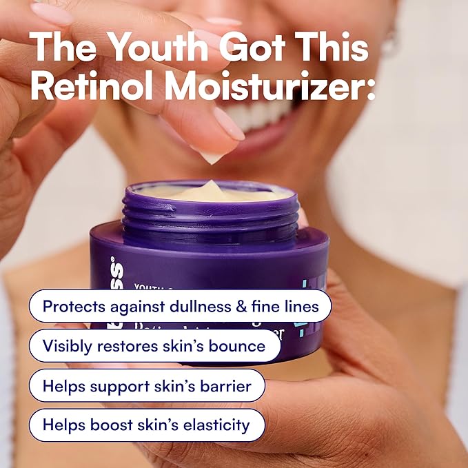 Bliss Youth Got This Retinol Moisturizer | Pure Retinol + PREVENT-4™ Complex for Fine Lines, Texture & Deep Hydration | Clean, Fragrance-Free, Vegan & Cruelty-Free | 50 mL