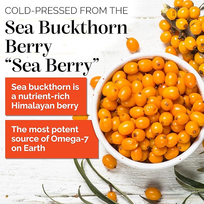 sibu Premium Himalayan Omega 7 Sea Buckthorn Fruit Oil, 4 oz