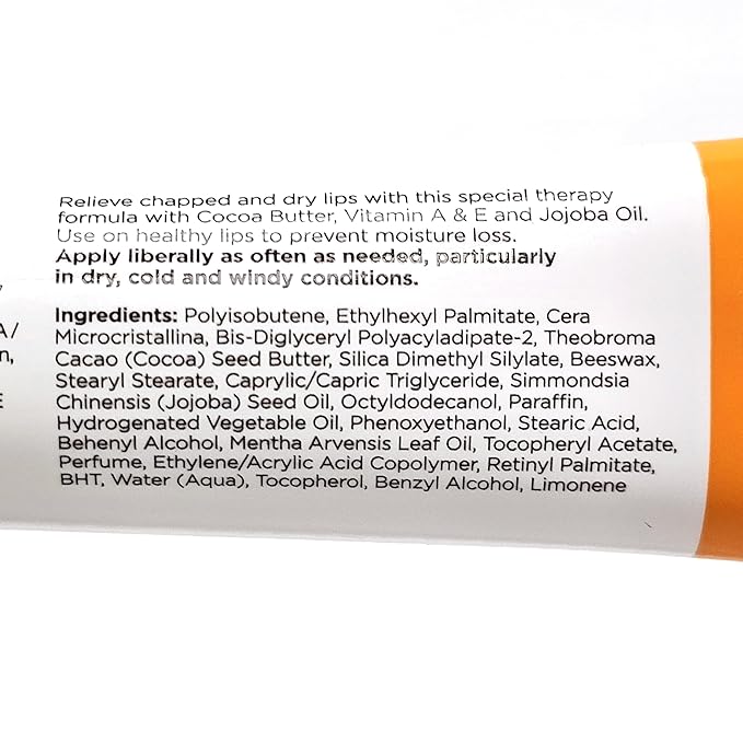 3 Pack Bundle of Cocoa Butter Lip Therapy for Moisturizing and Nourishing your Dry and Chapped Lips