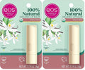 eos 100% Natural & Organic Lip Balm Stick- Vanilla Bean, Dermatologist Recommended for Sensitive Skin | All-Day Moisture Lip Care Products | 0.14 oz (Pack of 2)