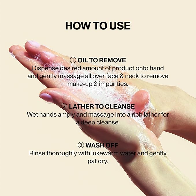 Korean 2-in-1 Makeup Remover | Oil-to-Foam Non-Stripping Cleanser | Jojoba + Honey | Non-Drying | 145ml/4.97oz