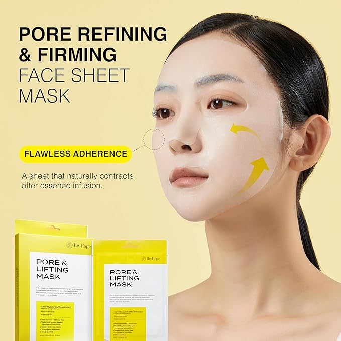 Be-Hope Vegan Luxury Mask Collection – Radiance & Pore Lifting Variants – Hydrating, Firming & Vegan Skincare Formula (Pore Lifting)