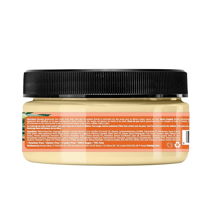 Hempz Sweet Pineapple & Honey Melon Herbal Body Butter 8 oz.
