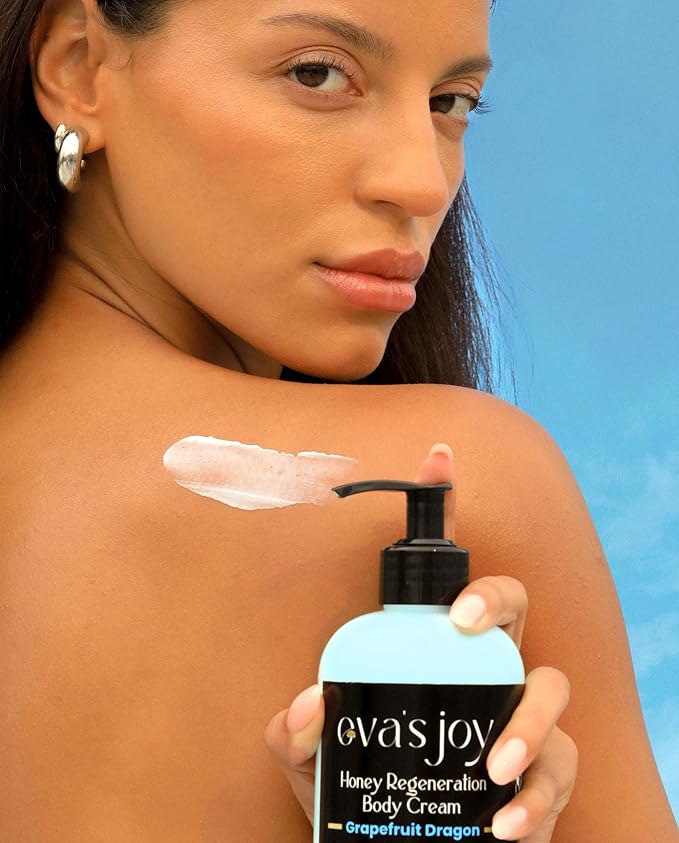 Eva's Joy Grapefruit Dragon Regeneration Body Cream, Nourishing Moisturizer for Soft, Glowing Skin, Supports Skin's Natural Health, 16 oz