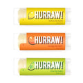Hurraw! Lemon, Orange, Lime Lip Balms, 3 Pack Bundle: Organic, Certified Vegan, Cruelty and Gluten Free. Non-GMO, 100% Natural Ingredients. Bee, Shea, Soy and Palm Free. Made in USA