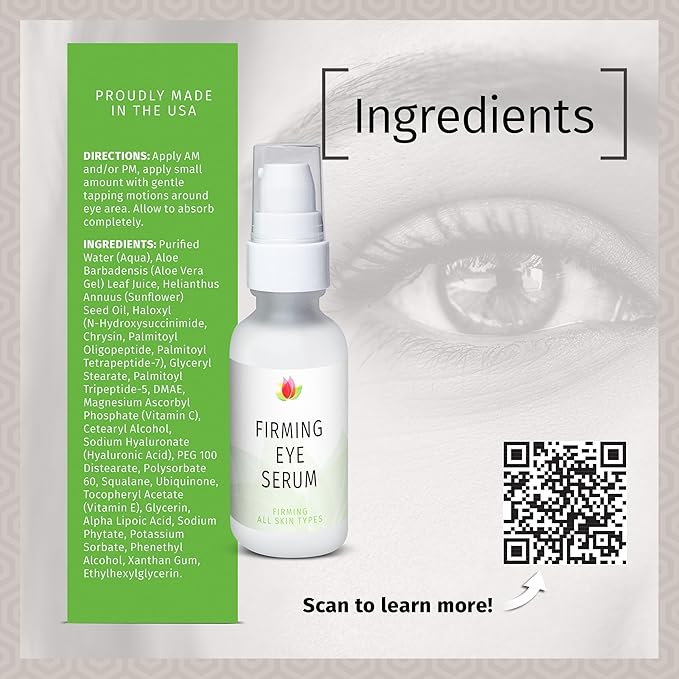 REVIVA LABS - Firming Eye Serum with Alpha Lipoic Acid, Vitamin C Ester & DMAE (1.0 fl.oz)