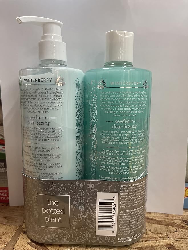 The Potted Plant Winterberry Duo - Lotion & Body Wash 16.5 oz Duo