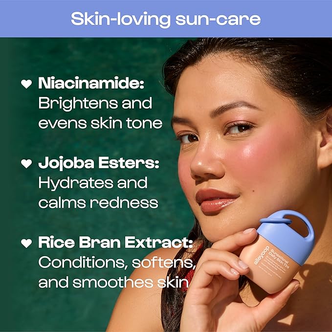 Alleyoop Sunsational Tinted Moisturizer SPF 50 for Face Broad Spectrum – 100% Mineral Face Sunscreen with Jojoba, Hydrating & Soothing Tinted Sunscreen, Vegan & Cruelty-Free (Solar)