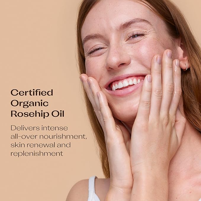 Trilogy Certified Organic Rosehip Oil, Intensive Nourishment, Improves Appearance of Scars, Stretch Marks, Fine Lines, & Wrinkles, 0.34 fl oz