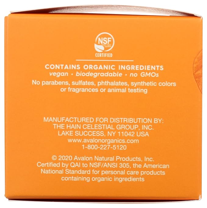 Avalon Organics Gel Cream Moisturizer with Vitamin C, 1.7 Oz