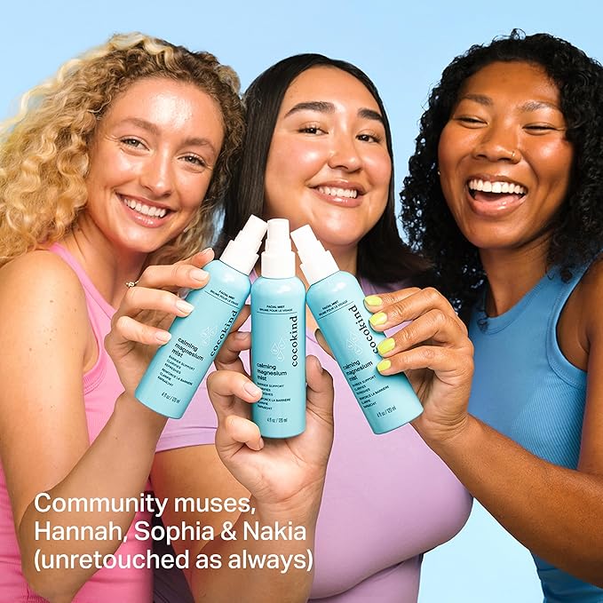 Cocokind Calming Magnesium Mist, Hydrating Facial Spray to Reduce Visible Redness, Clarifying Face Mist for Breakout-Prone Skin, Moisture Barrier Support, (4 fl oz, 1 Pack)