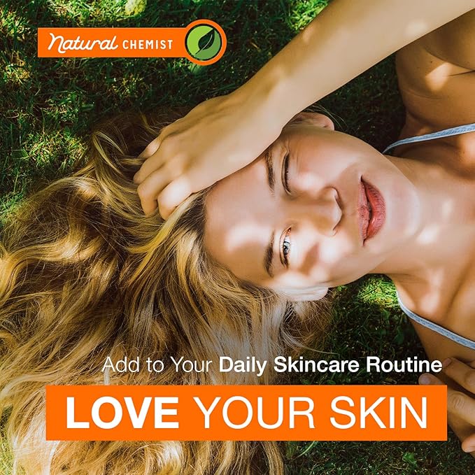 Natural Chemist Vitamin C Serum With Collagen - Dermatologist Tested, Skin Brightening, Anti-Aging, Acne Treatment, Fades Dark Spots, Cruelty Free Korean Skin Care For All Skin Types - 1.69 oz